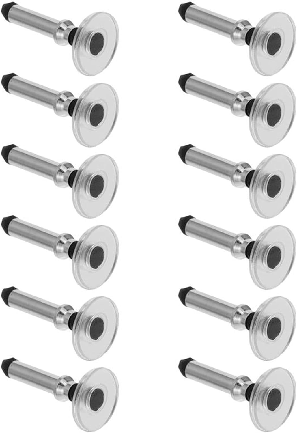 12 Pcs Silver Universal Stylus Replacement Tips,Universal Disc Tips Round Sha...