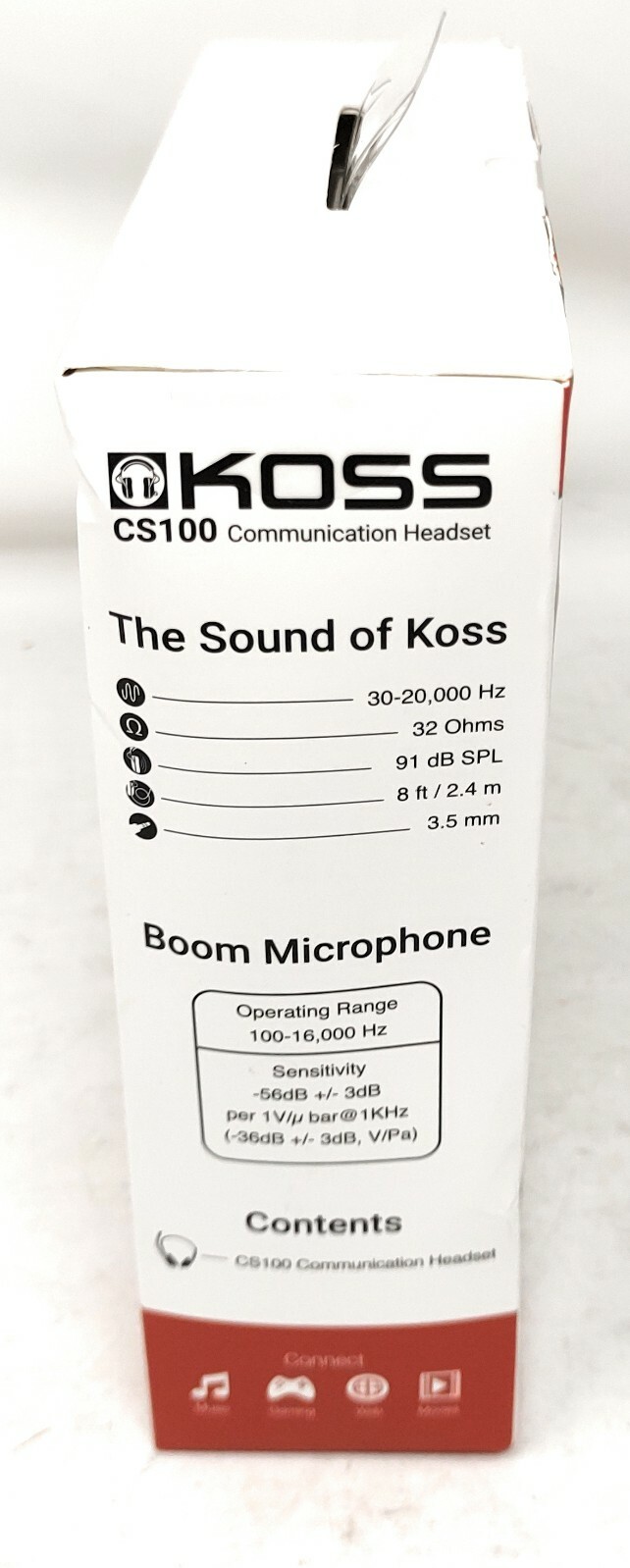 KOSS CS100 On-Ear Communication Headset