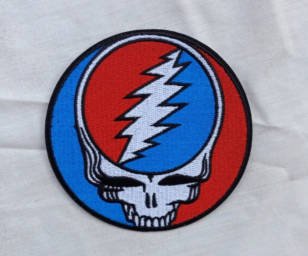 The Grateful Dead  Steal Your Face Embroidered Patch  Licensed  Dead 3.5" x3.5"