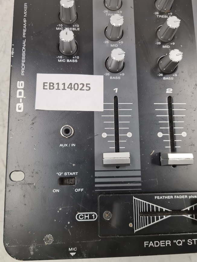 American Audio Q-D6 Mixer Not Tested