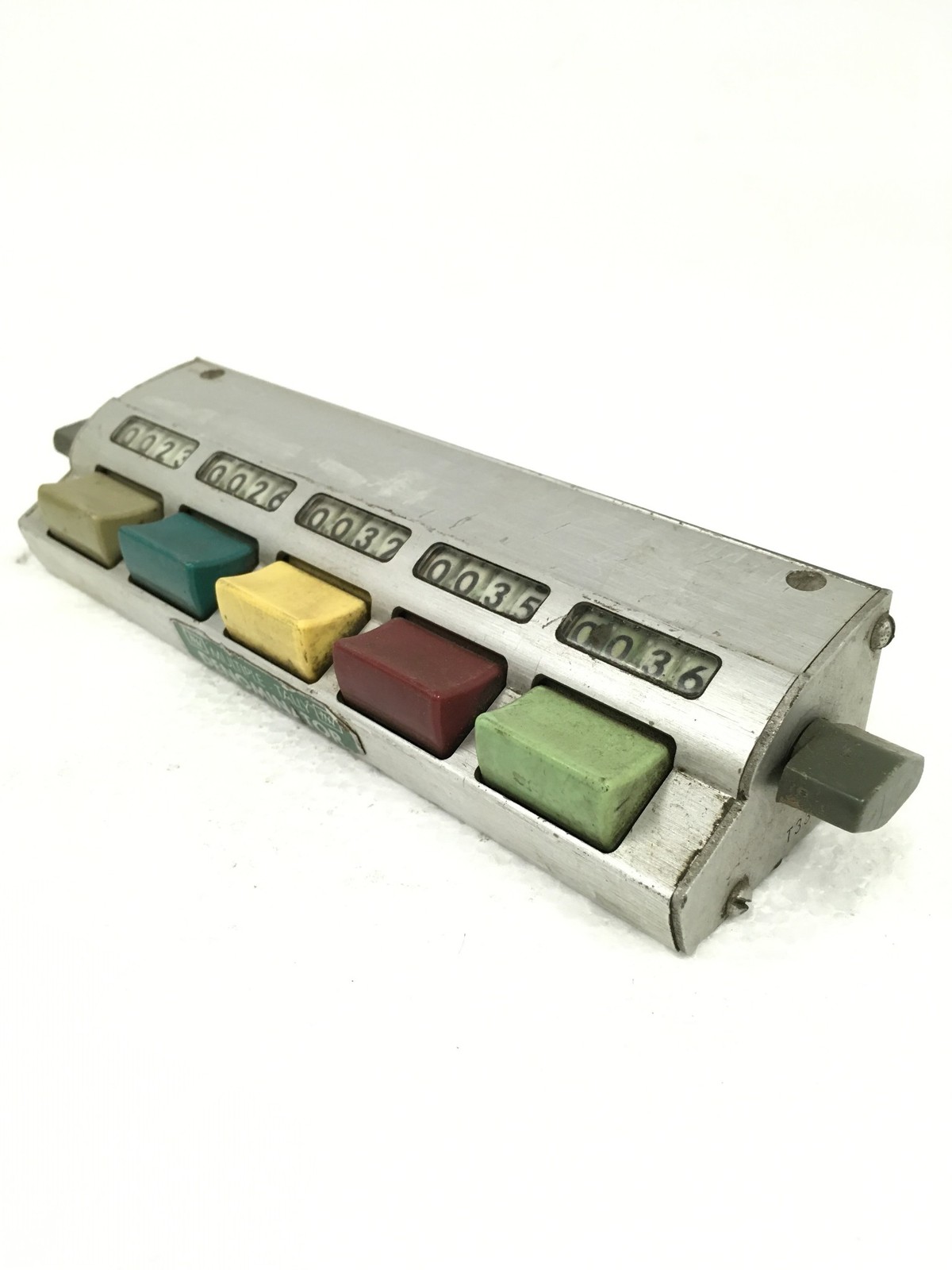Multiple Tally Denominator 5-Button Mechanical Counter Unit, WORKING FREE SHIP