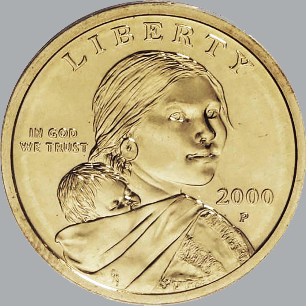 2000 P Sacagawea Dollar Coin - BU from U. S. Mint Rolls