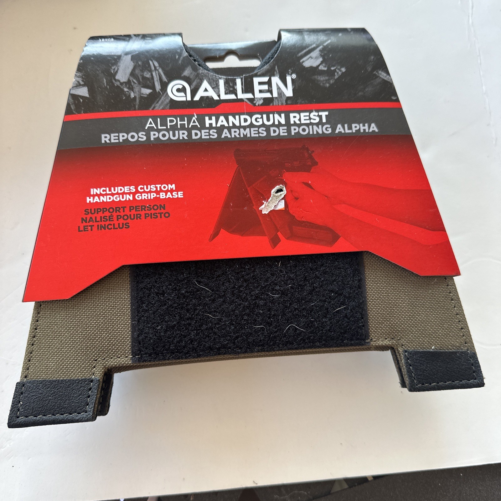 Allen Alpha Portable Folding Handgun Shooting Gun Rest Black & Brown 18408