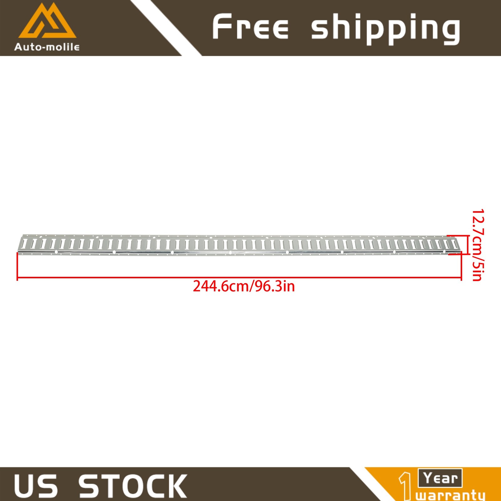 8' E Track Tie Down Rail System Multi Purpose High Quality For Van Truck 28 Pack