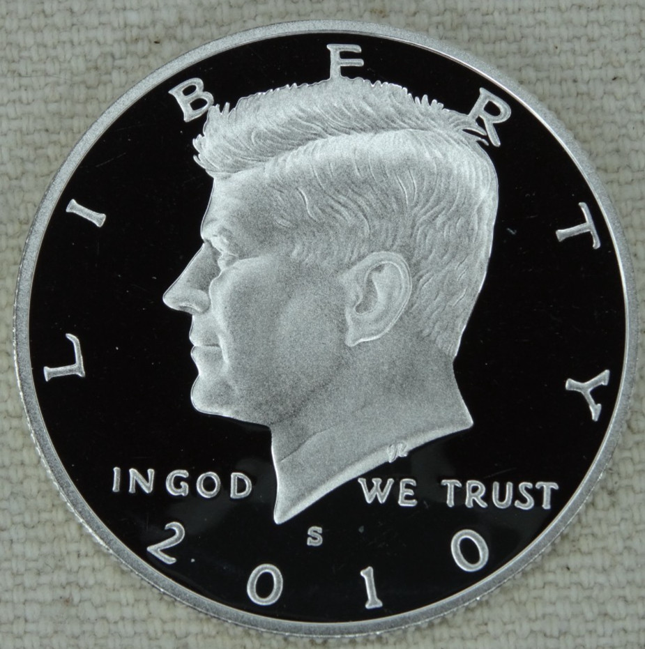 2010-S Kennedy Silver Half Dollar Proof DCAM 90% US Mint Coin 50C Free Shipping