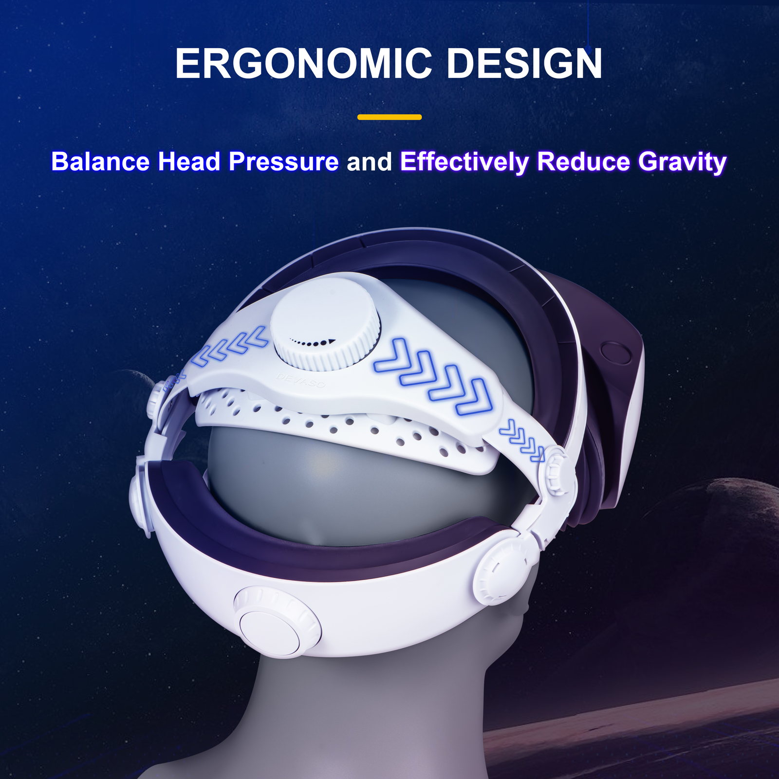 Head Strap for PlayStation VR2 Headset Adjustable Replace Headband Accessories
