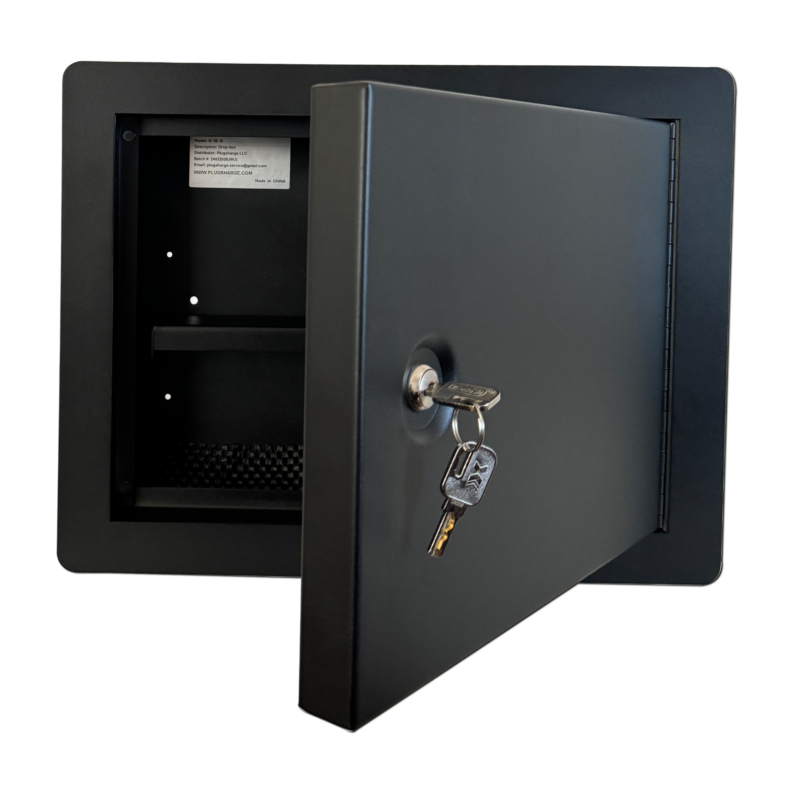 Heavy-Duty In-Wall Safe with Key Lock for Secure Storage, Wall Safe Box