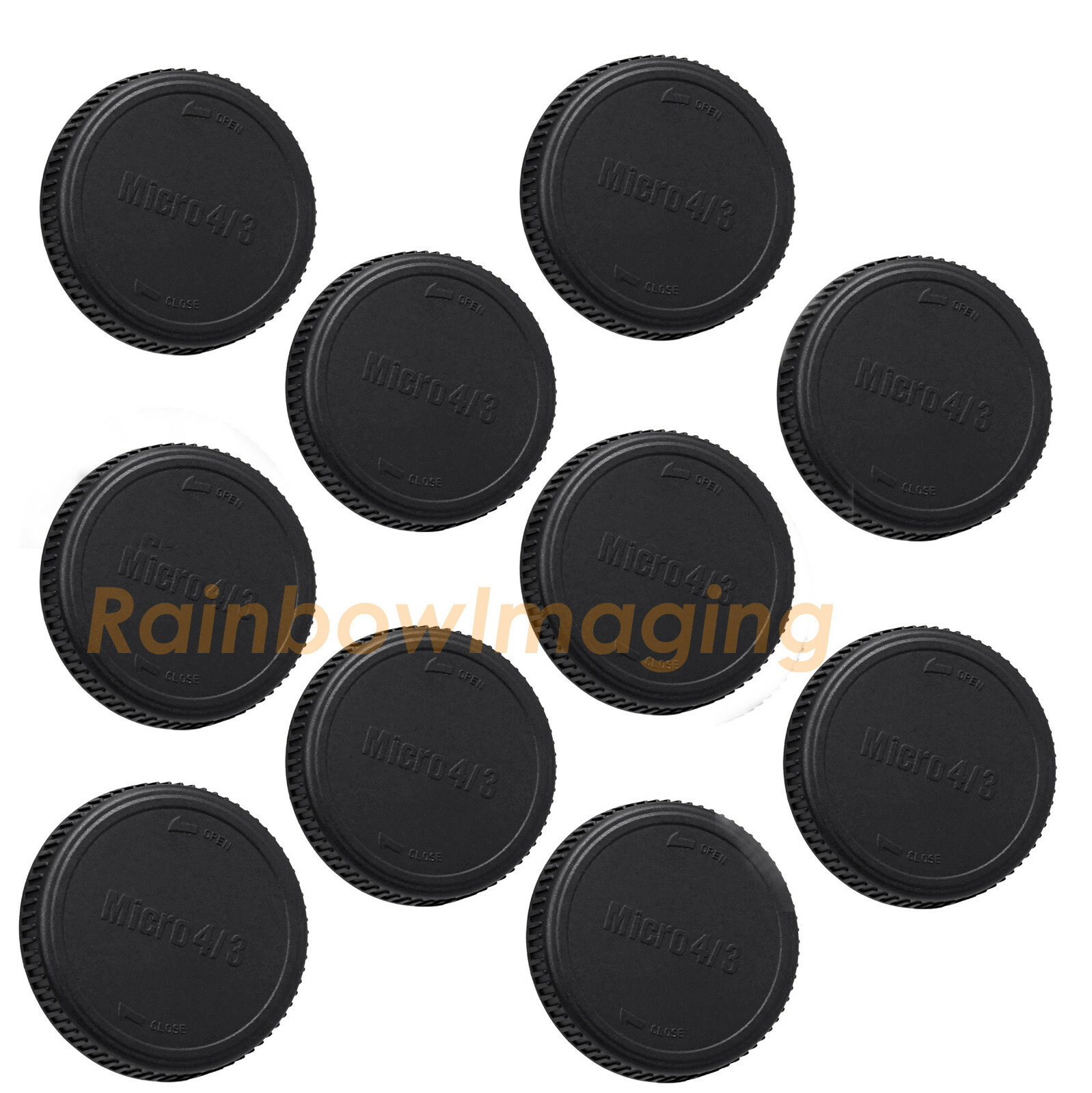 10 Pcs Lens Rear Cover Caps for Micro 4/3 M43 Mount Olympus E-P5 E-PL6 E-PL7
