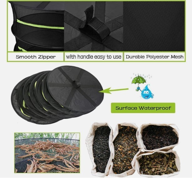6 Layer Food Dehydrator Rack Tray Hanging Solar Fruit Herb Drying Rack Collapsib