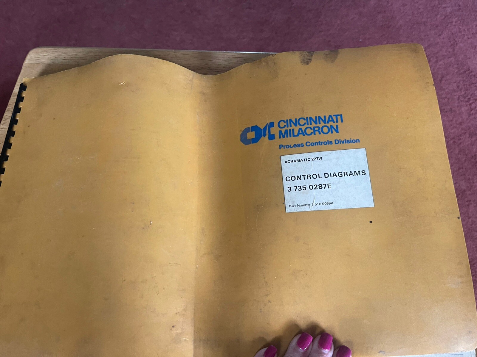 Cincinnati Milacron Acramatic 227W Control Diagrams Book