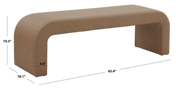 Safavieh CARALYNN UPHOLSTERED BENCH, Reduced Price 2172793623 SFV5027H