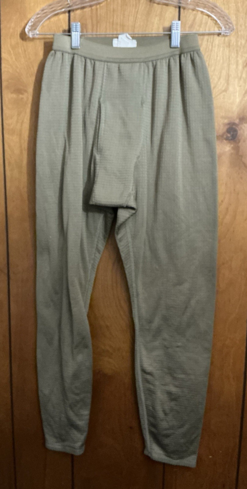 US Military Waffle Grid Fleece Bottoms Cold weather Pants Mens SZ Small Reg