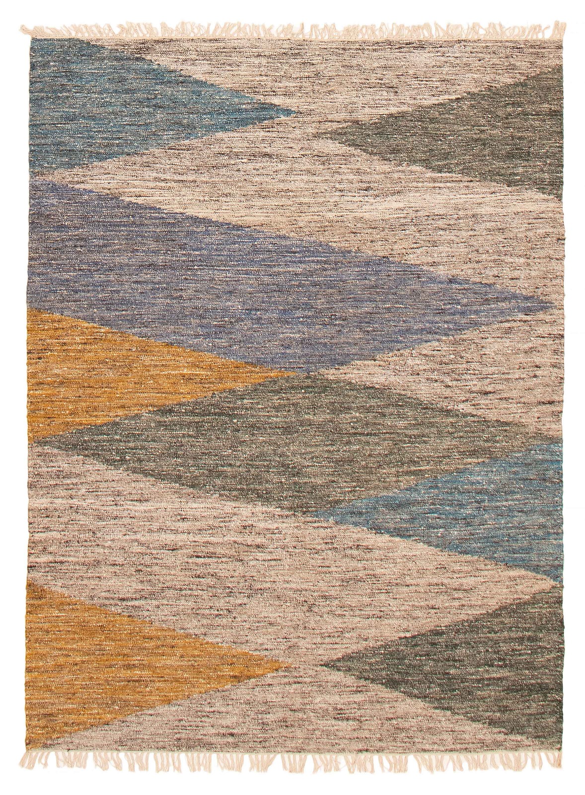 Traditional Vintage Hand Woven Area Rug 5'3" x 7'2" Wool Oriental Carpet