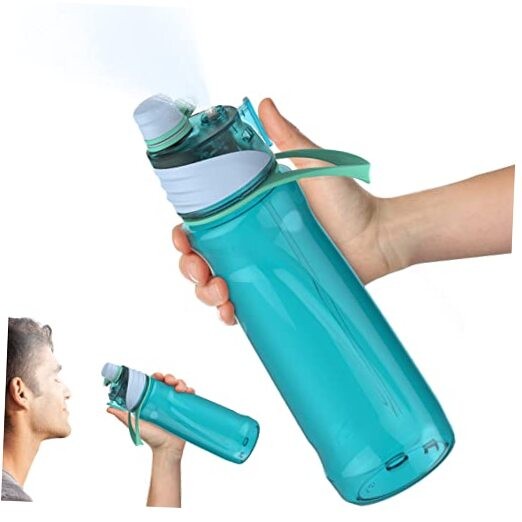 Mist & Sip Water Bottle, 32oz - BPA-Free, Leakproof & 32 Ounces Blue