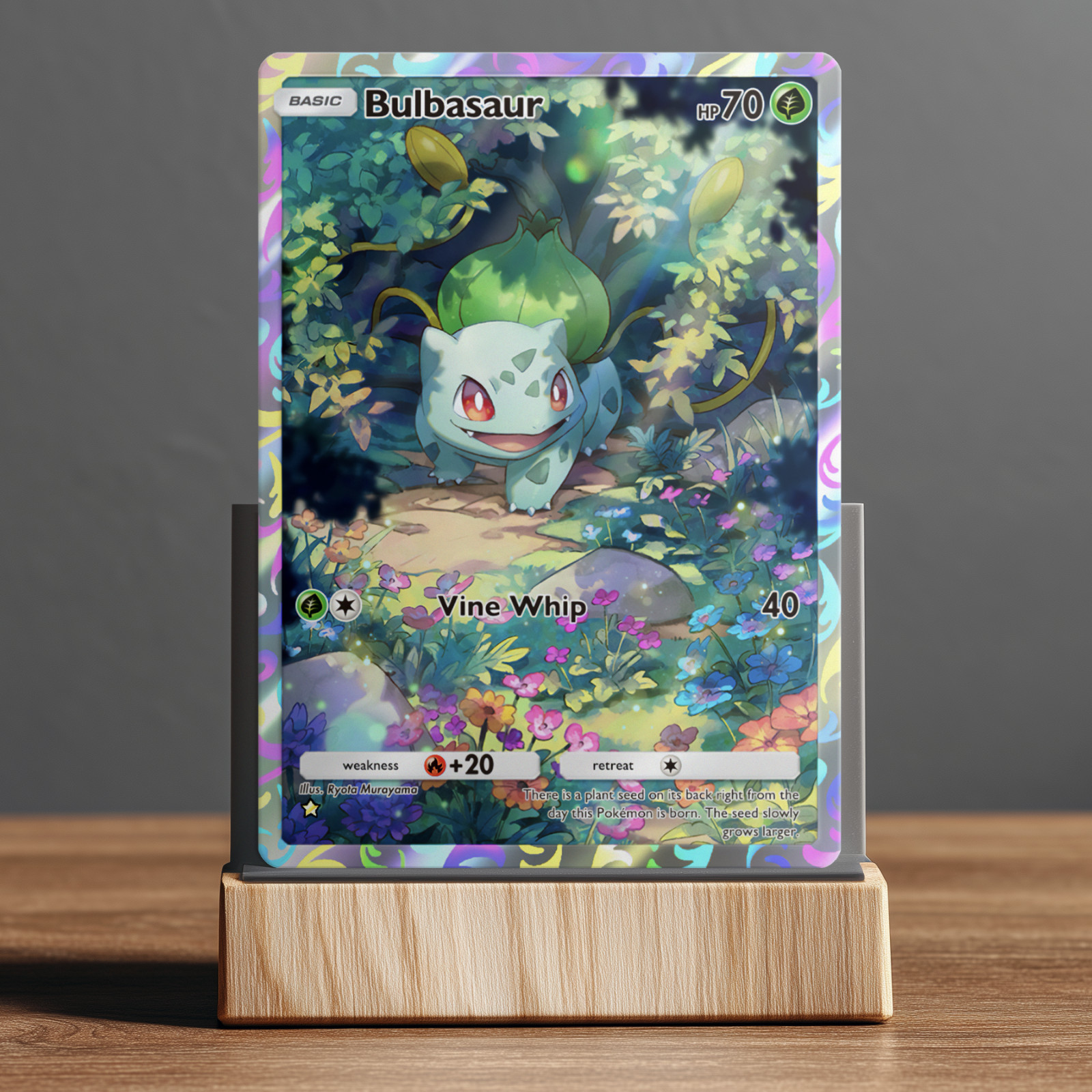 Bulbasaur #227 Illustration Rare Pokemon TCG Pocket Genetic Apex Holo Card