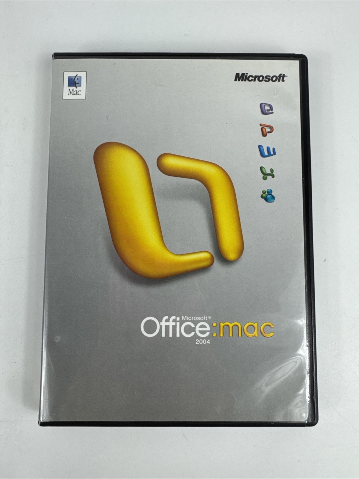 Microsoft Office Mac 2004 Disc w/ Key, Manual and Case X10-33159