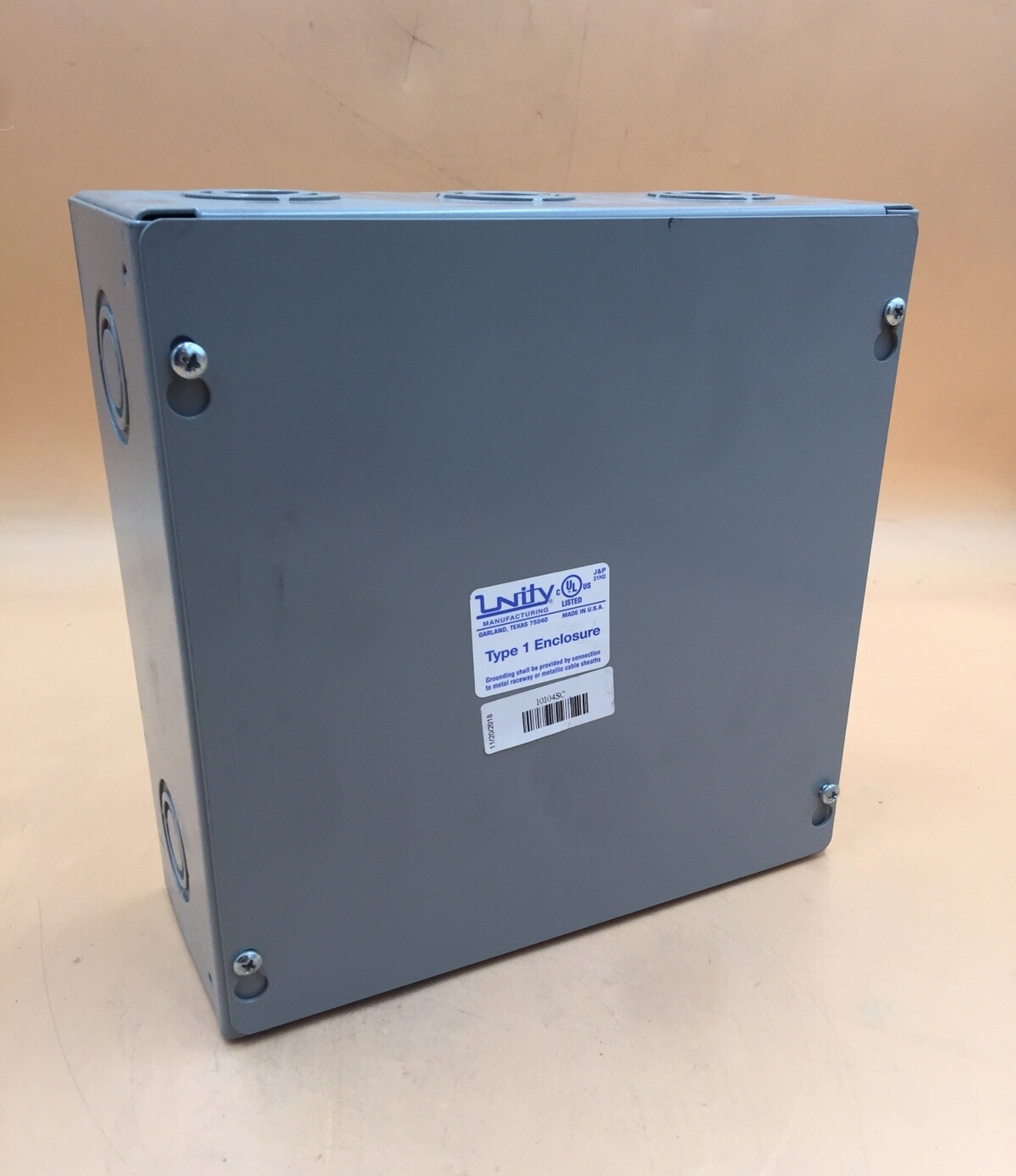 HOUSTON STOCK NEW UNITY MANUFACTIRING 10104SC NEMA 1 ENCLOSURE FREE SHIPPING