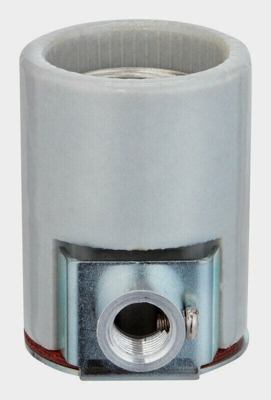 Jandorf PORCELAIN Medium Base (E26) Side Outlet & Bushing 1 pk Hold Bulb 60579