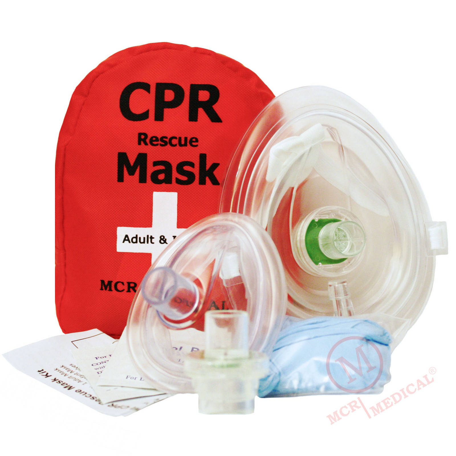 Pack of 10 Adult/Child   Infant CPR Pocket Rescue Barriers w 2 Valves