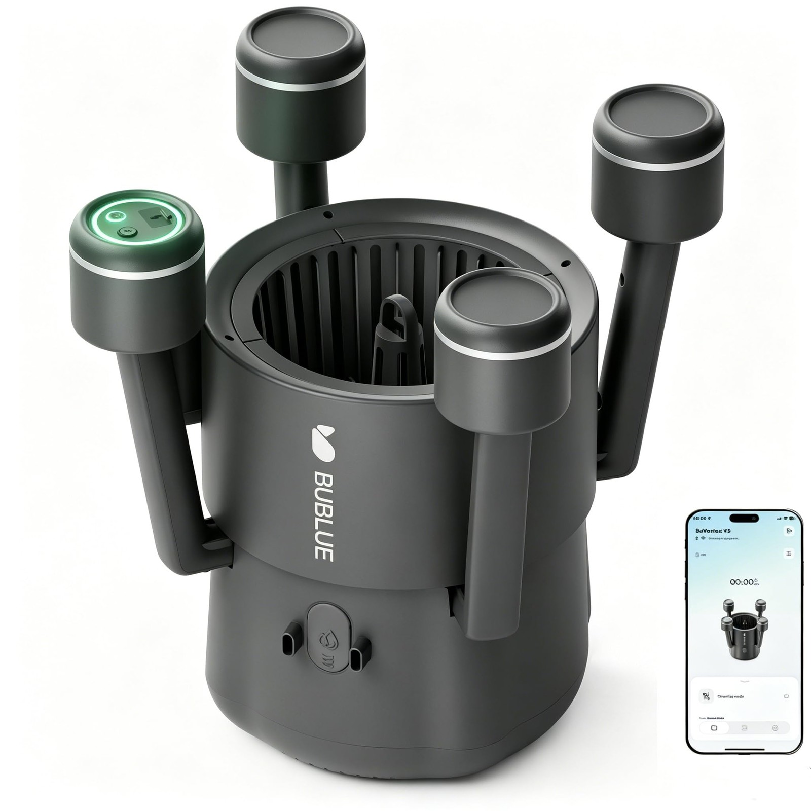 Pool Surface Skimmer Robot, Pool Cleaner with App Control,5L Filter, Dual Cleani