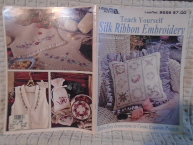 Leisure Arts Teach Yourself Silk Ribbon Embroidery Easy Instructions