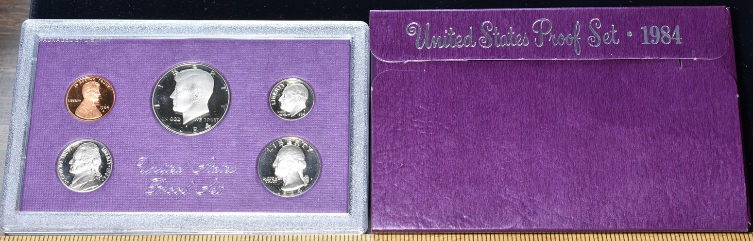 1984-S U.S. Mint Proof Set 5 Coins - Pristine Hand Picked Set