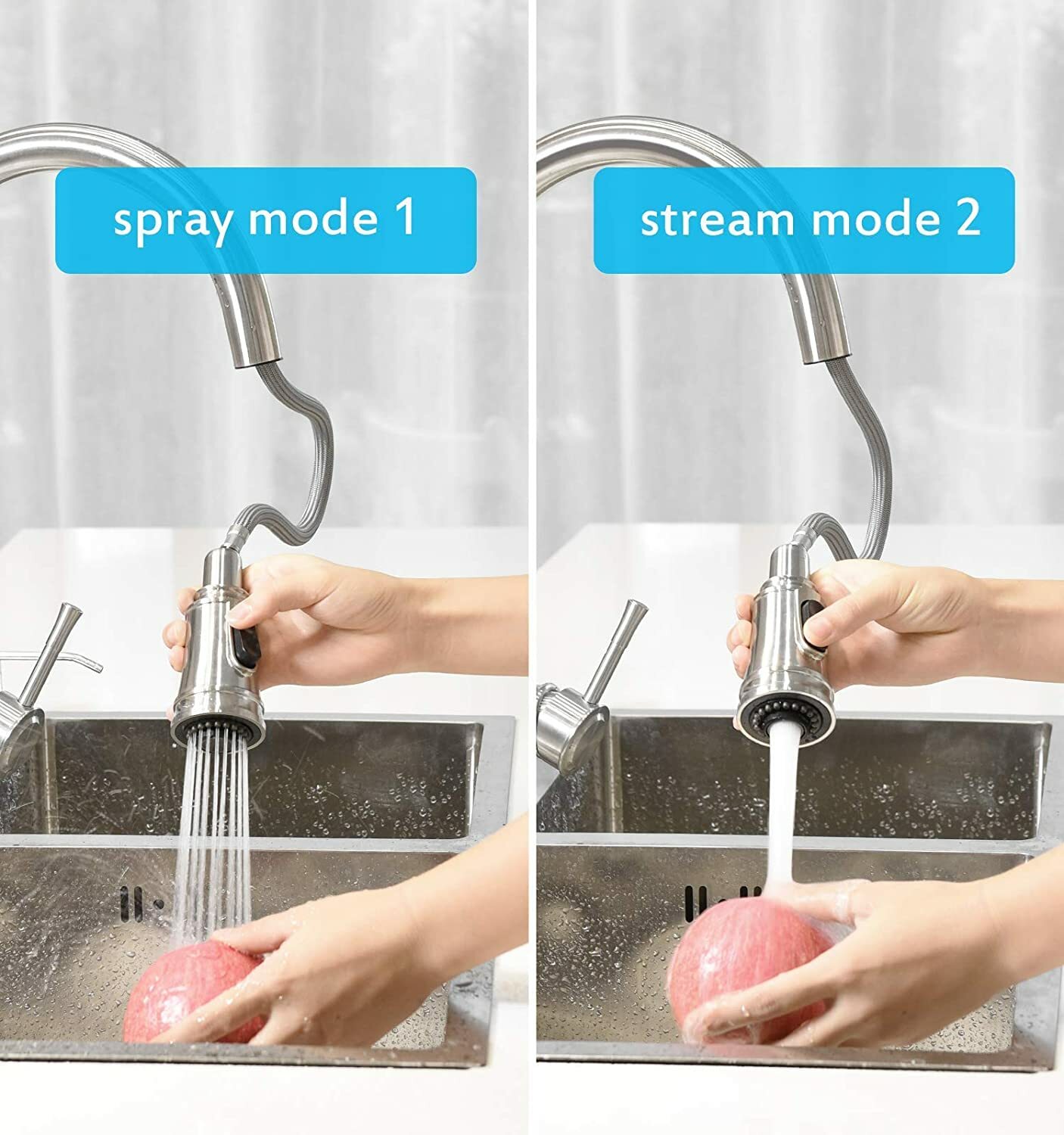 CWM Touch Kitchen Faucet Pull Down Sprayer Touch Activated Faucet with Cover