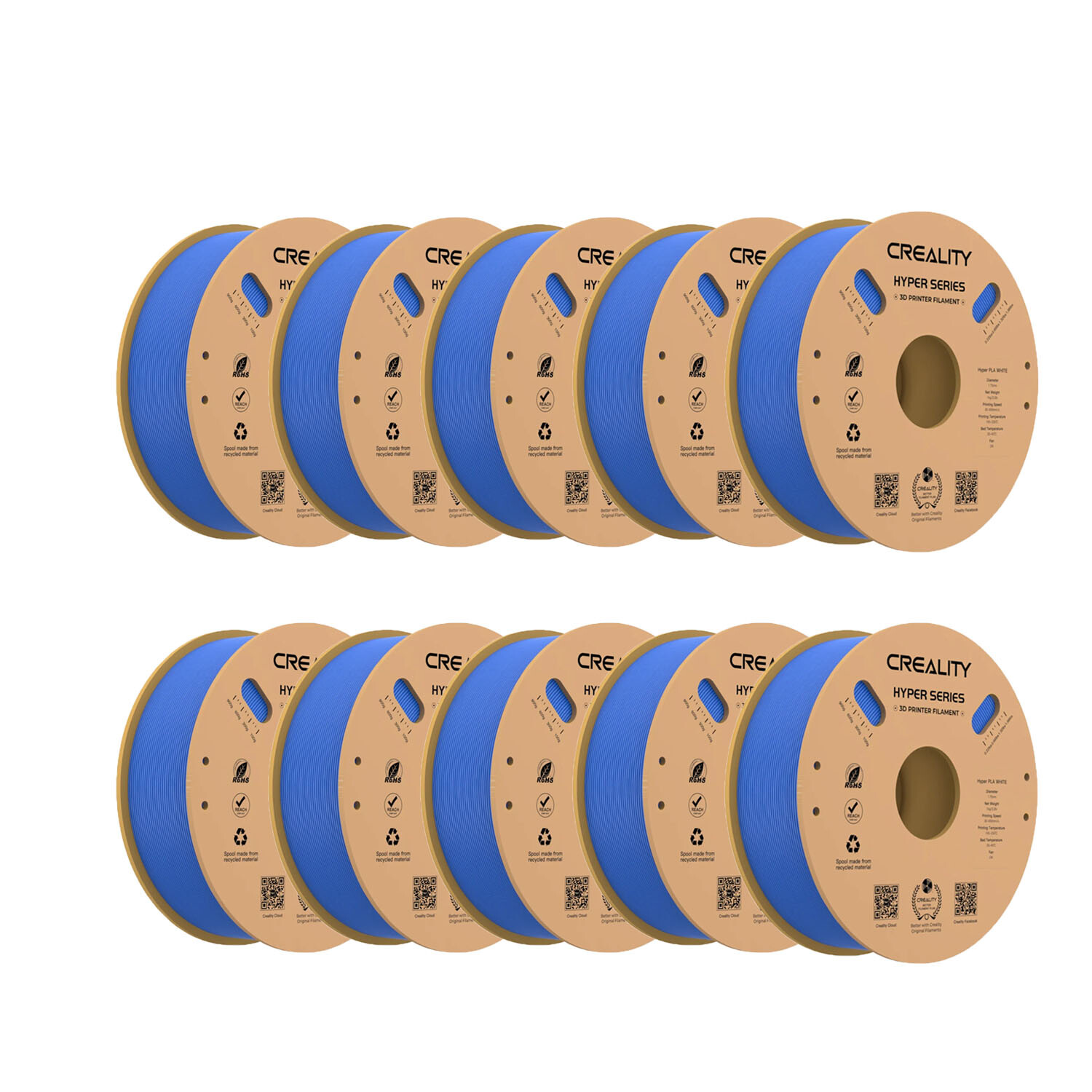 【Value Pack】Creality Hyper PLA 1.75mm Filament for DIY 3D Printer, 10/5/3/2 Pack