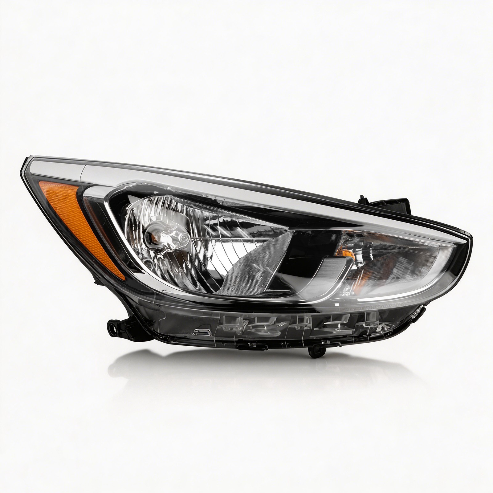 Right Passenger Halogen Headlight Assembly w/bulb For 2015 16 17 Hyundai Accent