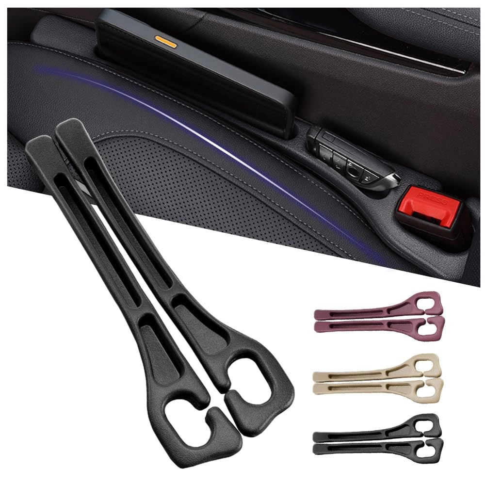 2PCS Car Gap Filler with Storage Slots,Upgrade Version Car Seat Gap Filler Or...