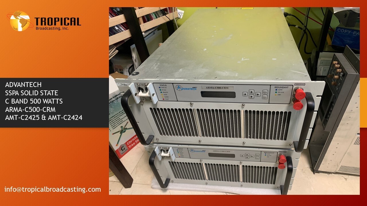 2-ADVANTECH C BAND SSPA ( Solid Sate ) AMPLIFIER 500 WATTS