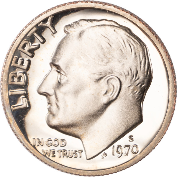 1970 S Roosevelt Dime BU Uncirculated Mint State 10c US Coin Collectible