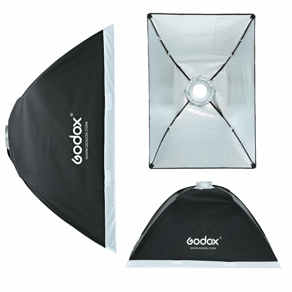 US Godox 60x90CM Rectangular Photography SoftBox Diffuser Modifier Bowens Mount
