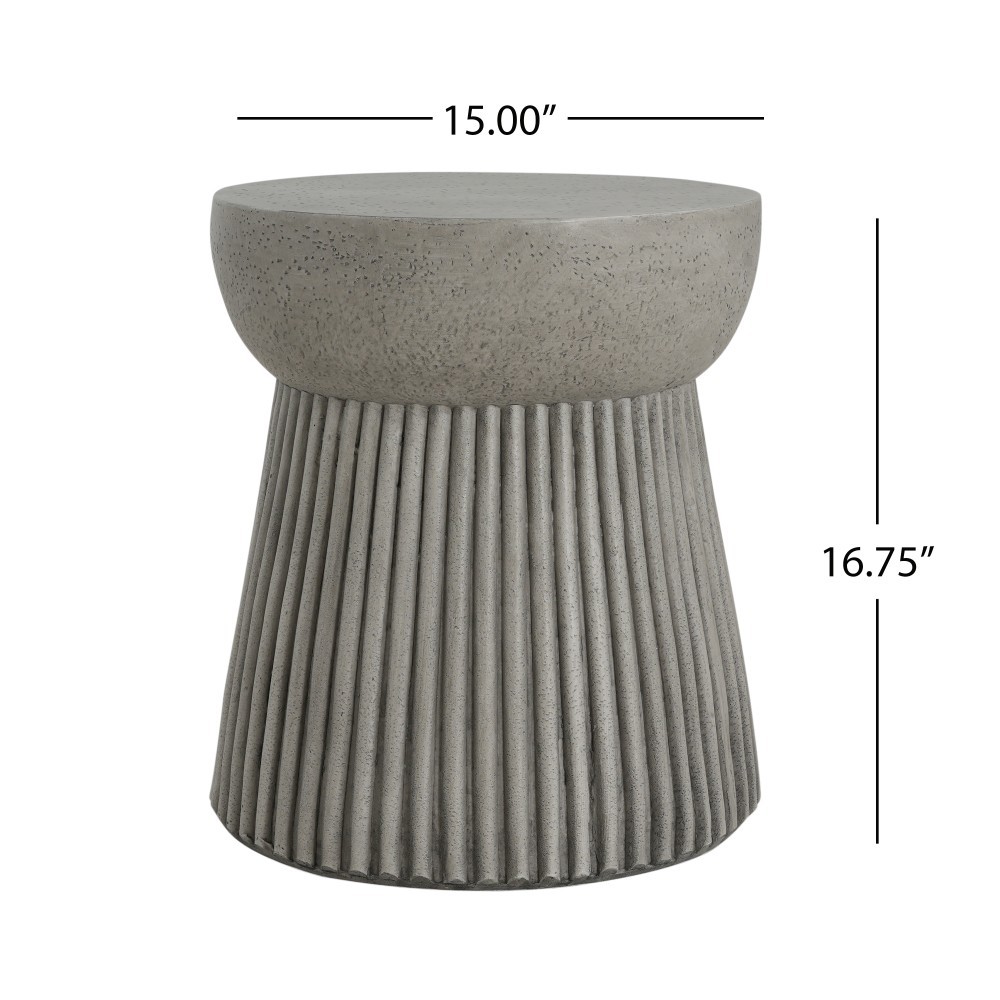 Outdoor Light Weight Concrete Side Table