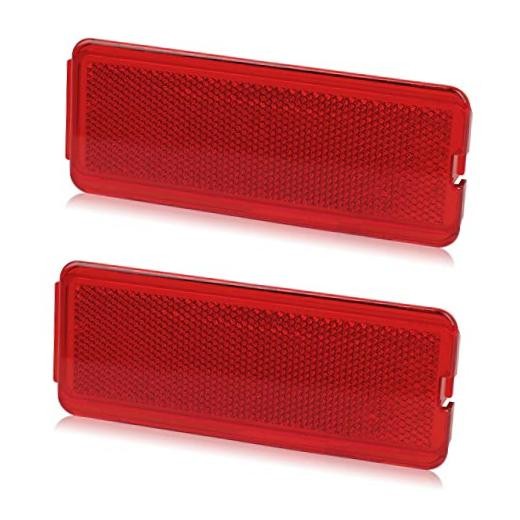 Premium Interior Door Reflectors Red Front & Rear Reflector Red Door Reflector
