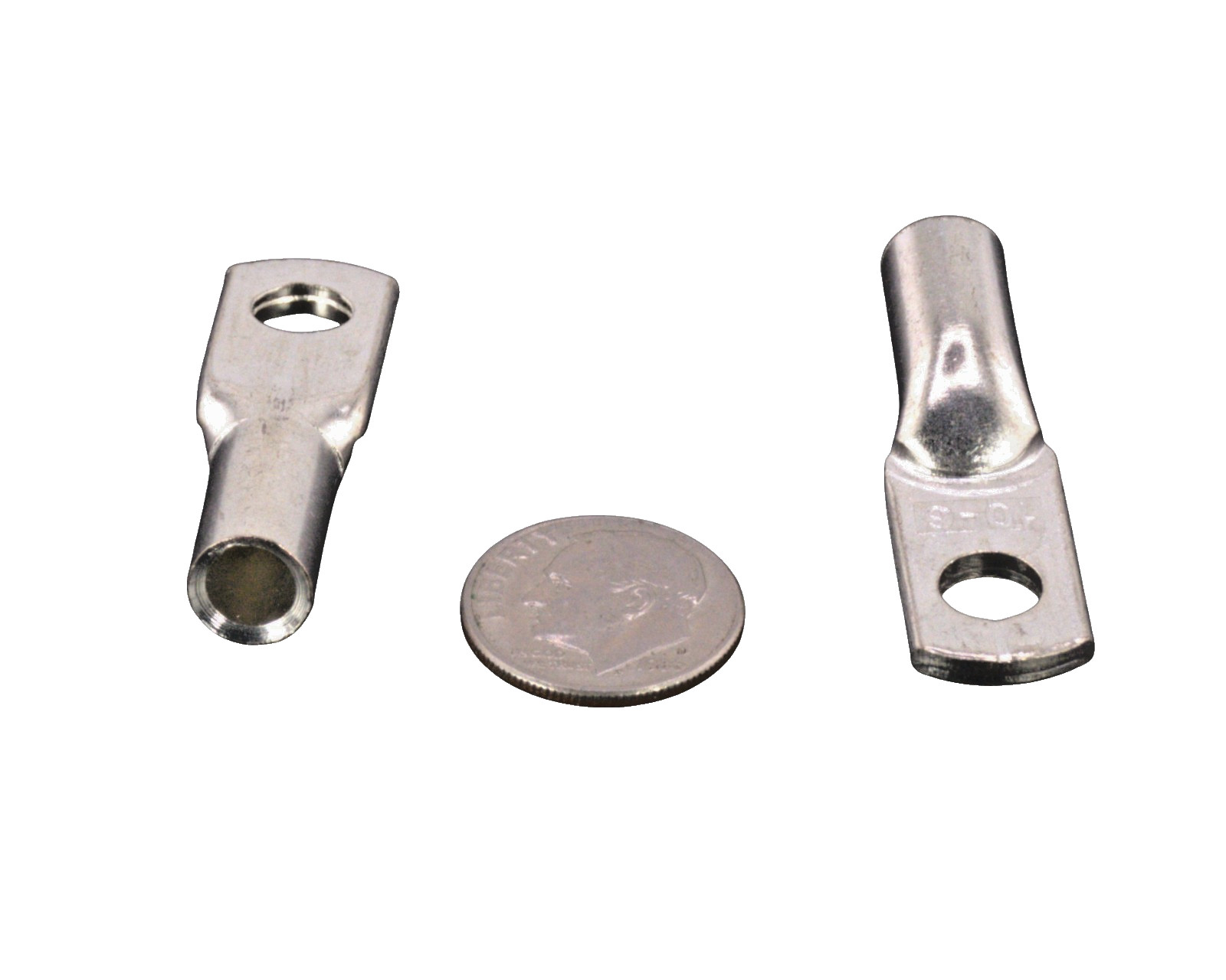 #4 AWG OFC Marine Grade Copper Lugs – 1/4" Ring Terminals (10 Pack)