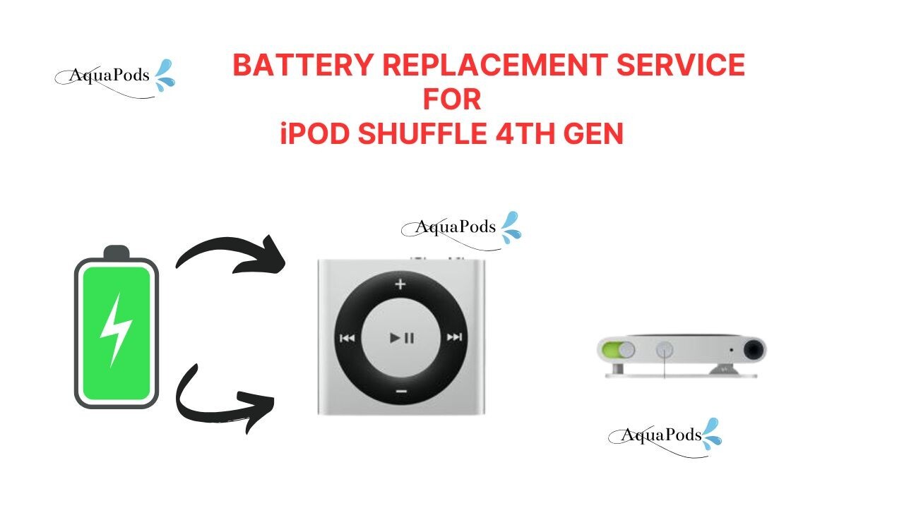 Battery  Replacement Service for WATERPROOF iPod Shuffle 4th Generation
