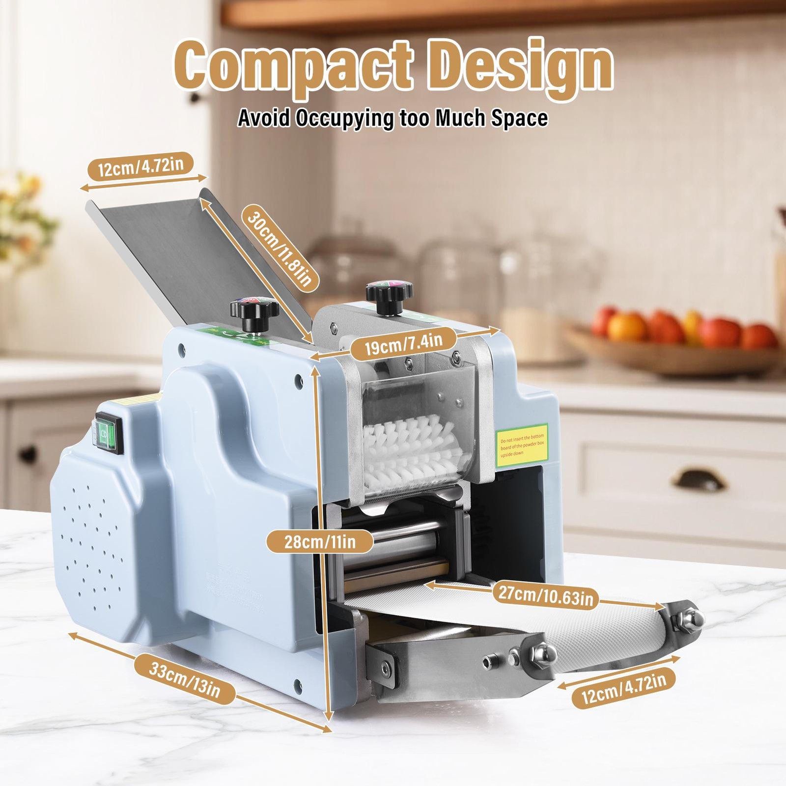 110V Dumpling Wrapper Maker 50-60 Pieces/Min Automatic Dumpling Skin Machine