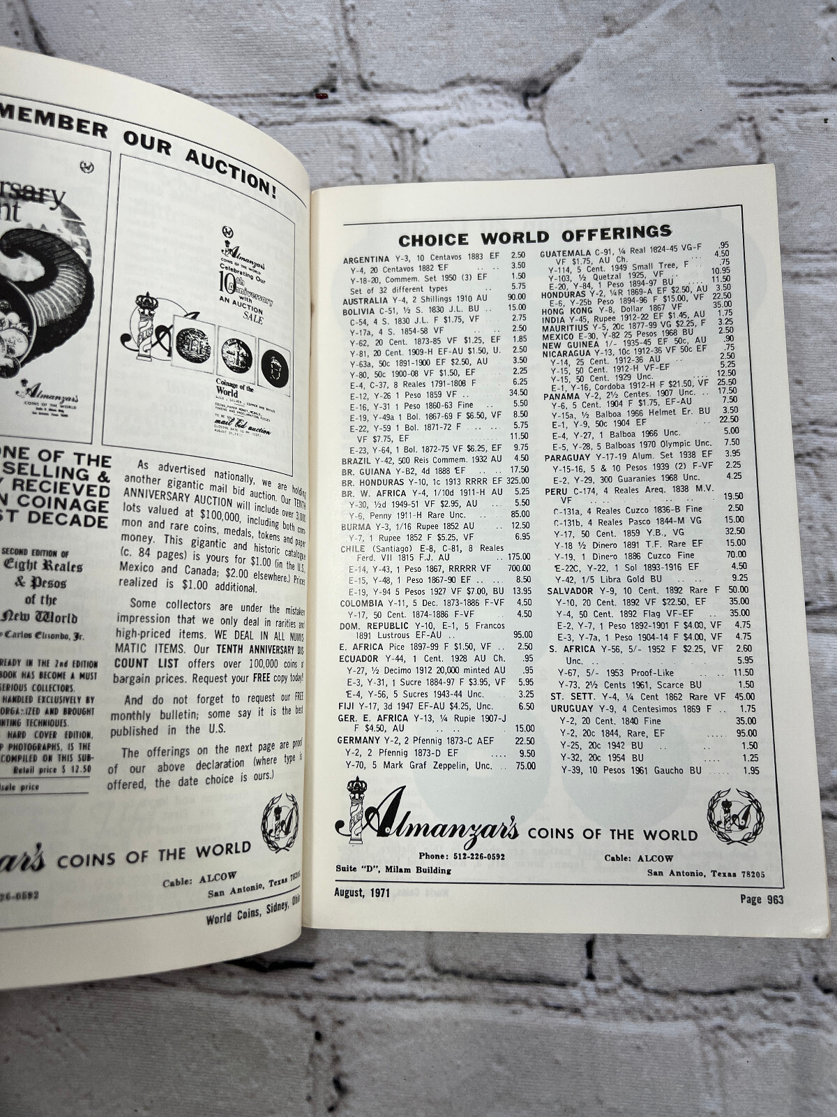 World Coins featuring Japan [Vol. 8 · 1971]