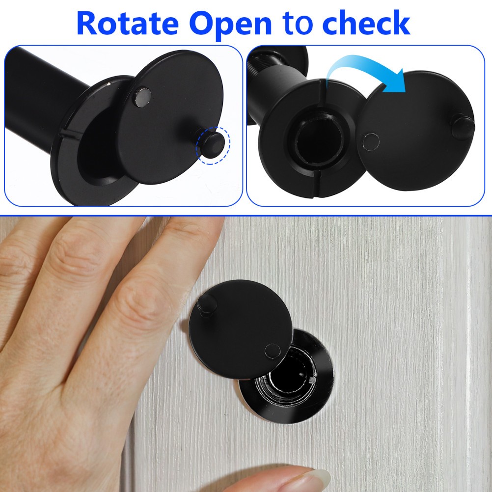 Wide Angle Peephole for Door Security Viewer Holes Front