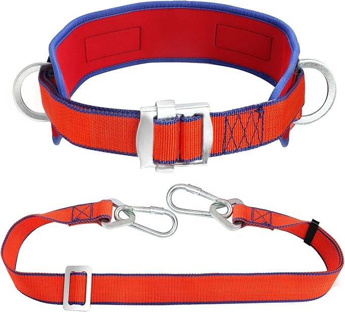 Safety Belt with Adjustable Lanyard and Updated Waist Pad - Tree...