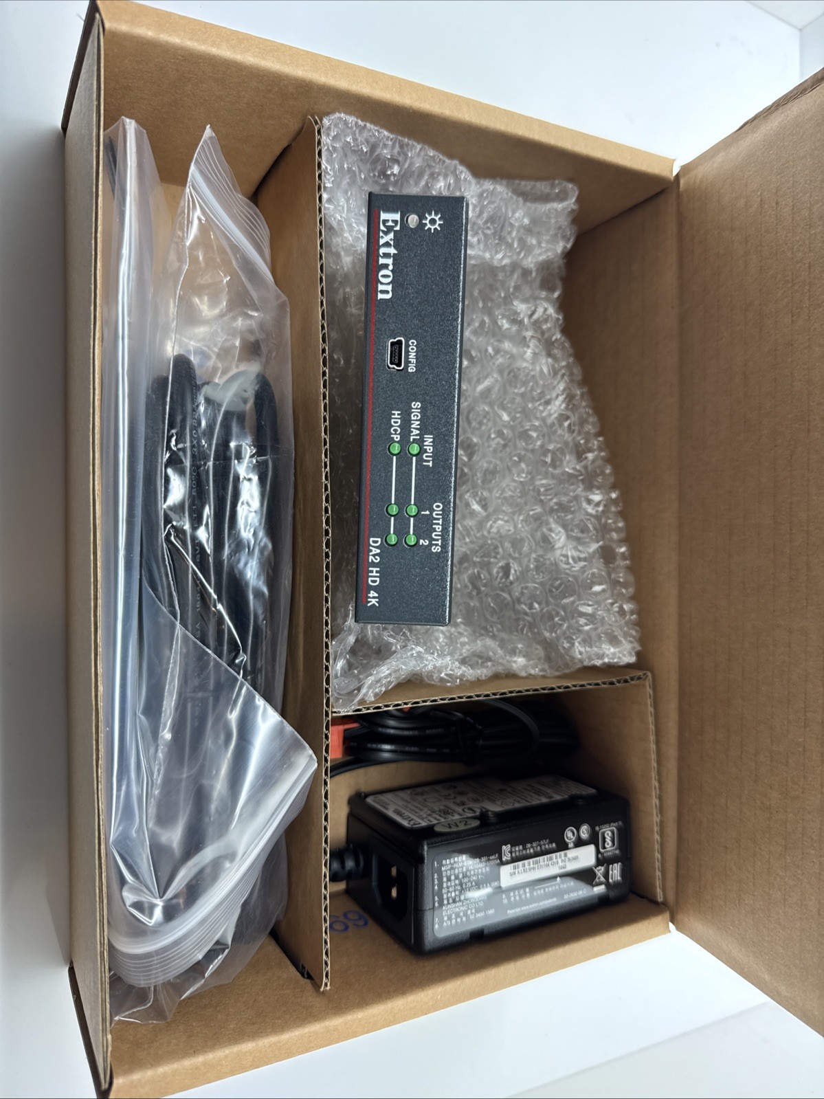 Extron 60-1480-01 DA2 HD 4K, 2 Output Distribution Amplifier