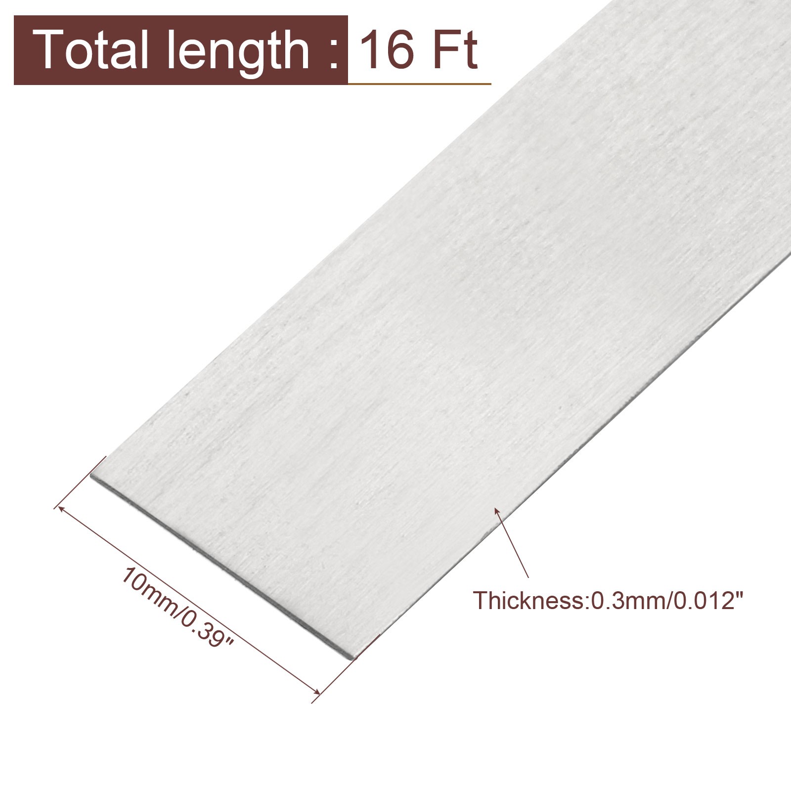 1 x Flat Heater Wire 16.4 Ft Length 10mm Width 0.3mm Thick for Heating Elements