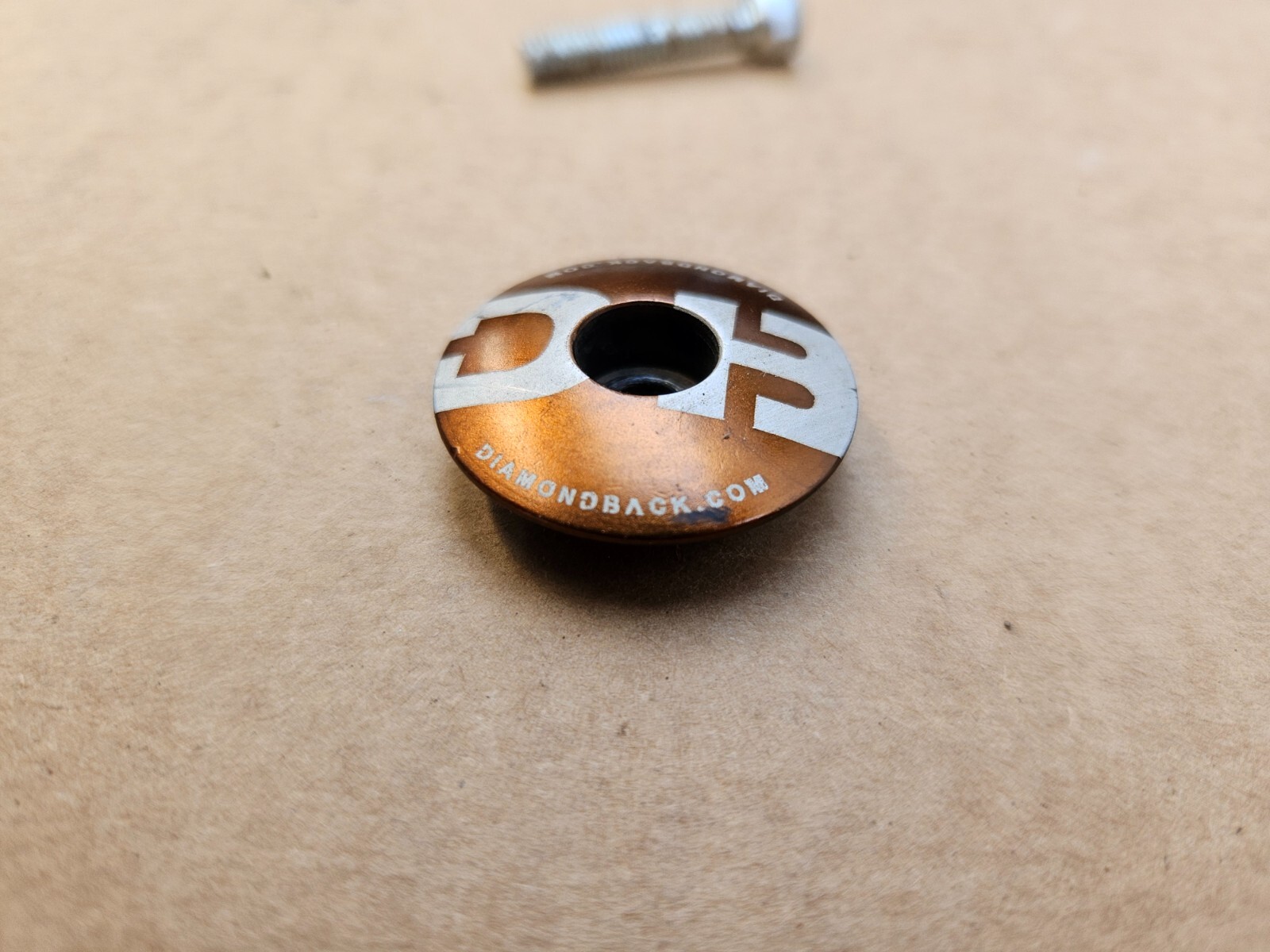 Diamondback DB Mountain Bike 1-1/8" Threadless Headset Top Cap + Bolt Bronze