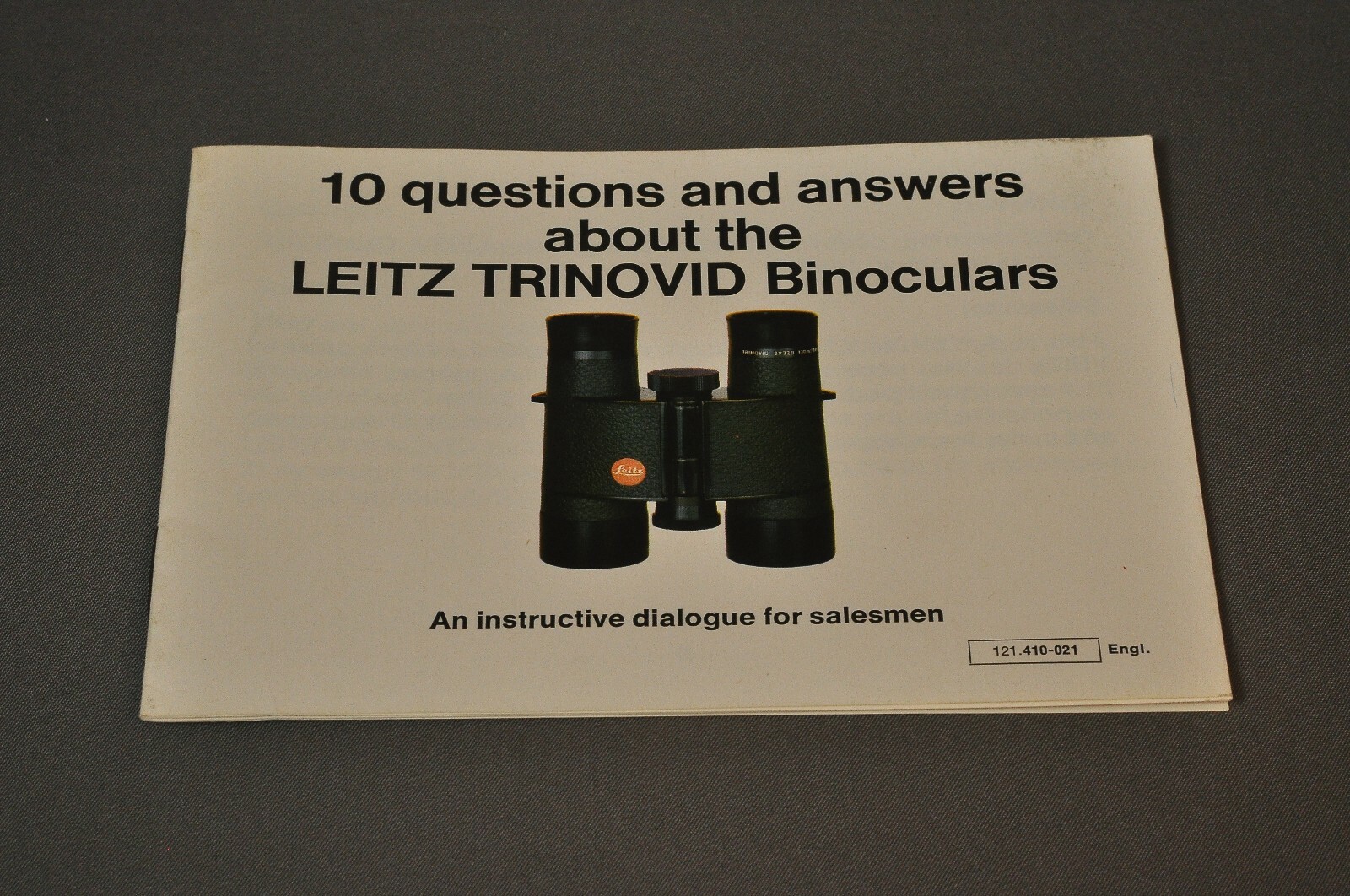 Leitz Trinovid Dialogue for Salesmen, Rare Dealers Sales Guide, c1980