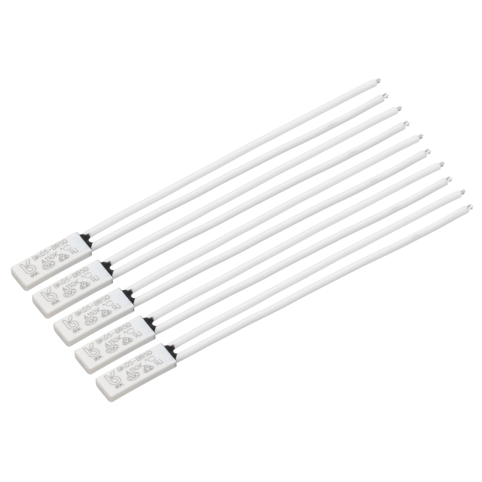 5Pcs KSD9700 Thermostat, 110C N.O 2A Bimetal Normally Open Thermal Protector