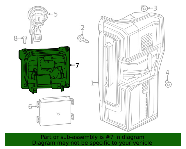 Genuine Ford Blind Spot Detection System Warning Sensor Bracket PC3Z-14D189-J