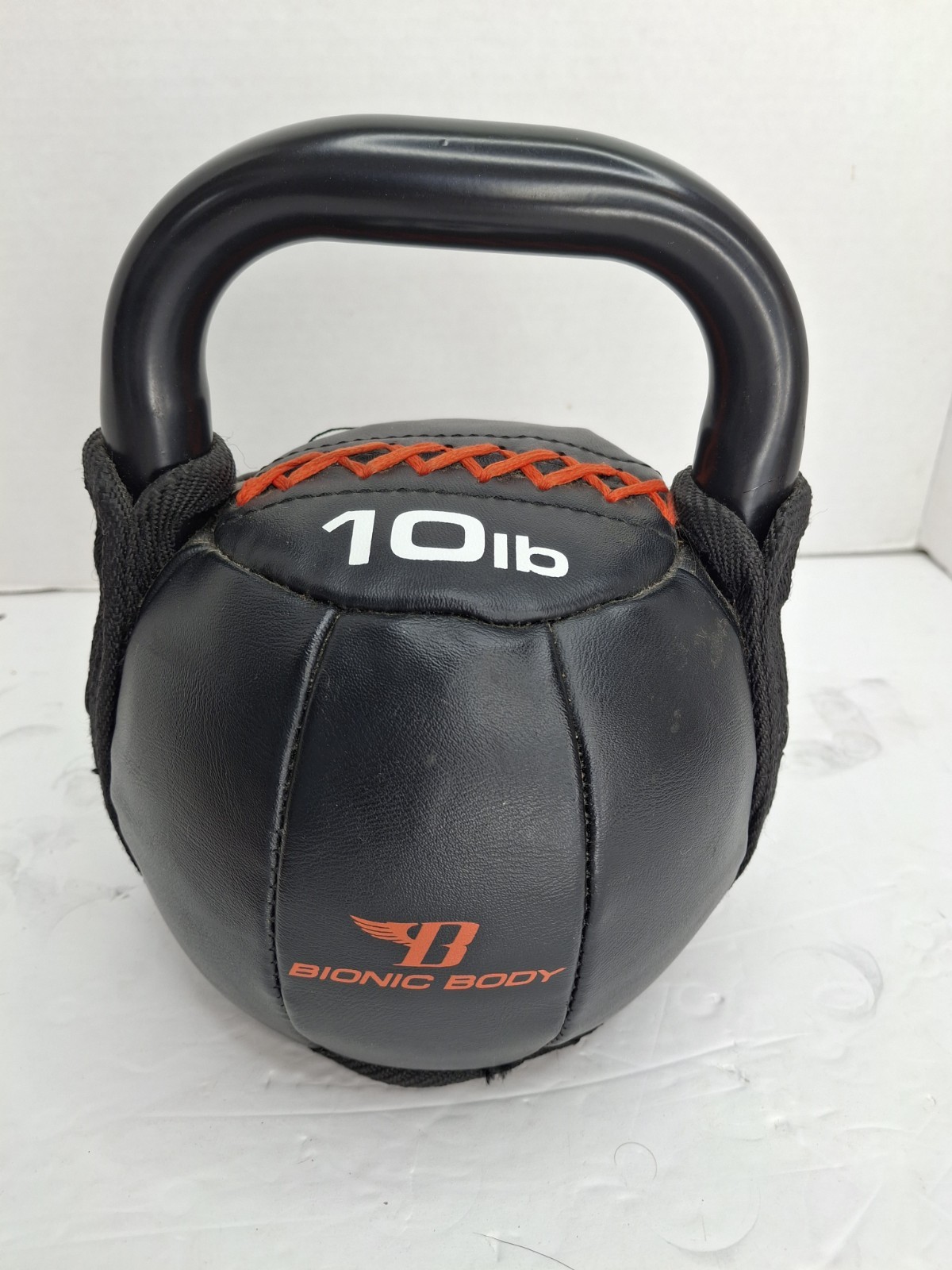 BIONIC BODY Kettlebell-Weights Soft Kettle Bell with Handle - 10 lbs., Black