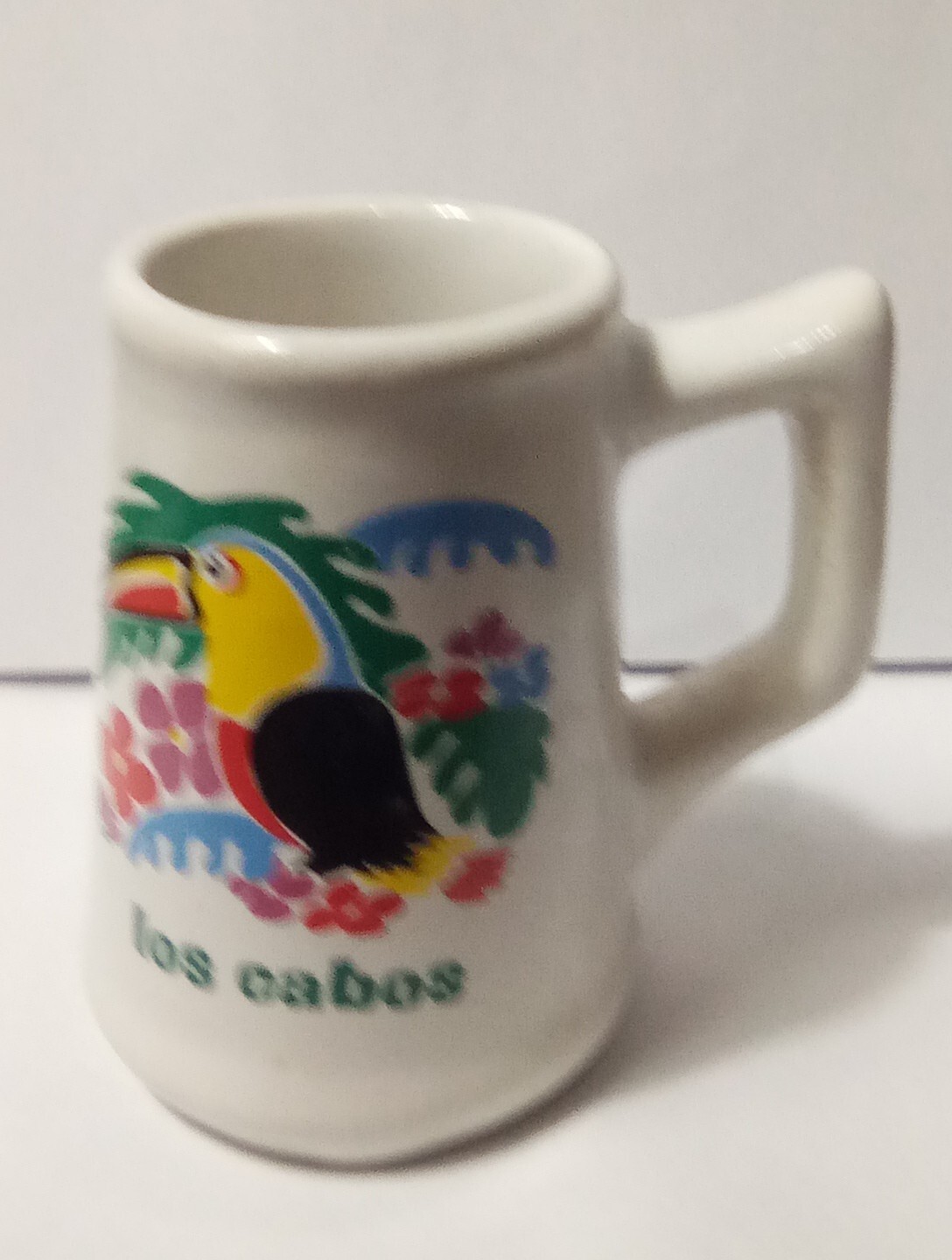 LOS CABOS BEAUTIFUL BIRD LOGO SHOT GLASS GREAT FOR ANY COLLECTION!