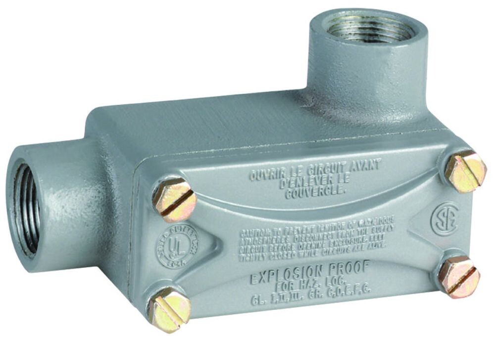 Killark XLR-2, Exp Proof Conduit Body, 3/4In Lr Type Al Haz Loc Fittin, 1 PC